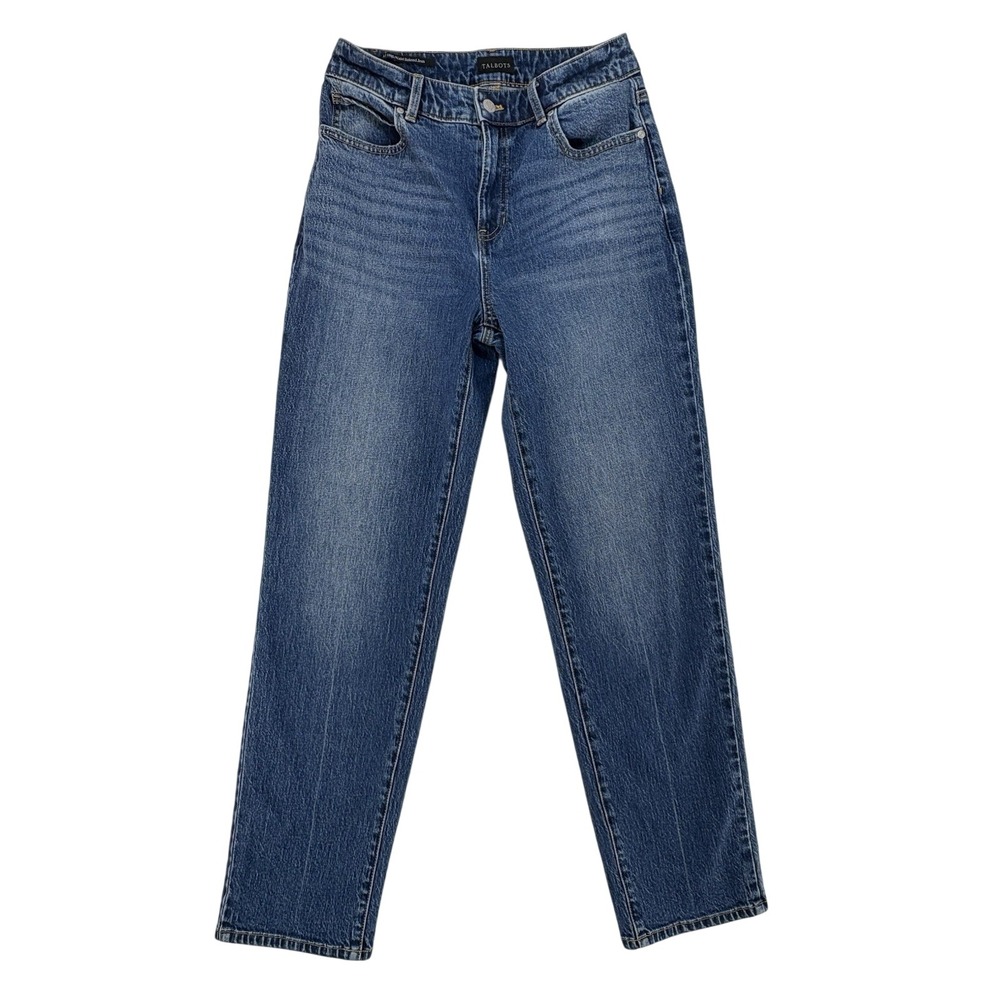 Talbots High Wasted Relaxed Jeans Women's 4 Blue Wash Denim Good Quality